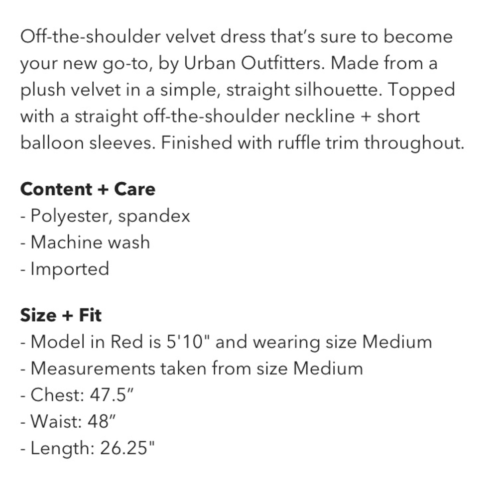 NWT OTS Velvet Dress - Picture 5 of 5